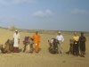 Safari, od lewej Bartek Wróblewski, Witek Schneider, Asia Ładomirska, Radżastan VIII 1997
