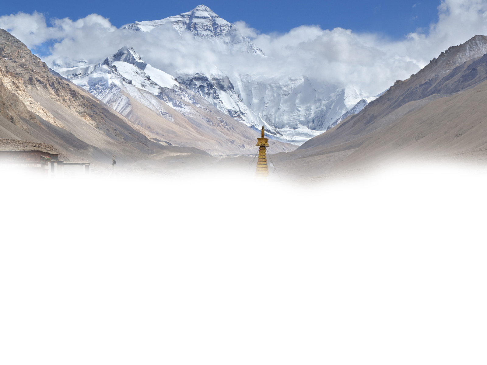 Everest widziany z Tybetu, fot. mamahoohooba