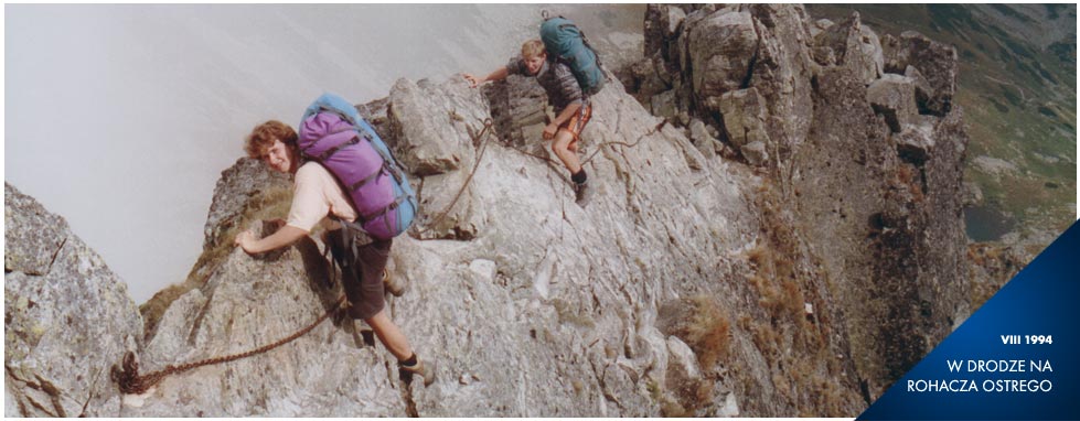 W drodze na Rohacza Ostrego, Tatry Zachodnie, VIII 1994, fot. Tomasz Kapusta