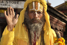 Świątobliwy Hindus, Katmandu 11 IV 2012, fot. Bartlomiej Wroblewski