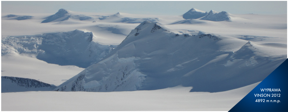 Widok z Masywu Vinsona 27 XI 2011, fot. Seth Waterfall