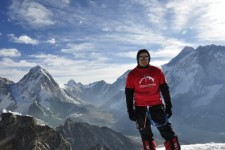 Widok na Everest ze szczytu Lobuche Wschodni 6.119 m, 14.IV.2013, fot. B.Wroblewski