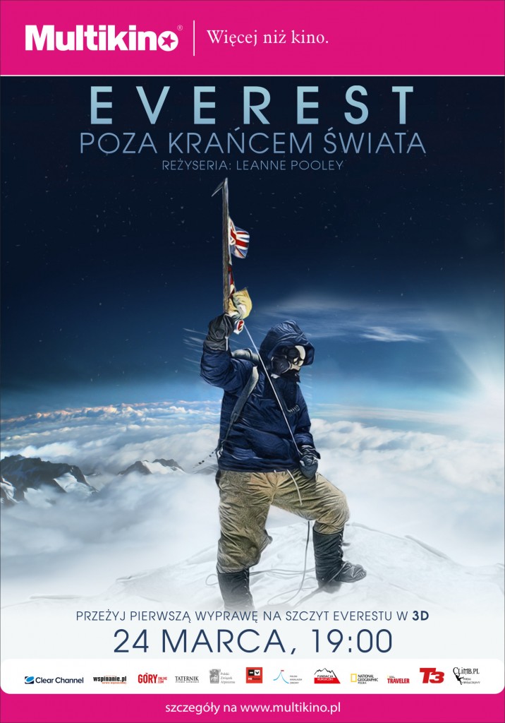 Everest - Poza krańcem świata - Przyżyj pierwszą wyprawę na szczyt Everestu 24 marca w kinach sieci Multikinie_plakat
