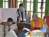 Przed błogosławieństwem lamy, Katmandu 9 IV 2012
